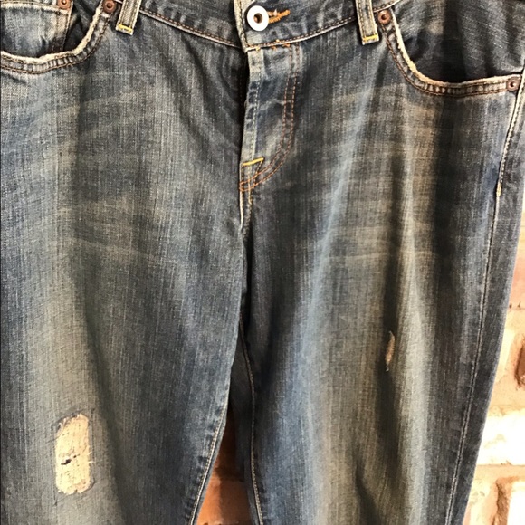 LUCKY BRAND Women’s Button Fly Bootcut Distressed Jeans 12 - Picture 3 of 4